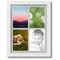 ArtToFrames Collage Photo Picture Frame with 4 - 5x7 inch Openings, Framed in White with Over 62 Mat Color Options and Regular Glass (CSM-3966-2153)